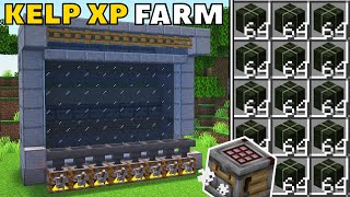 The BEST KELP XP Farm in Minecraft 121  Bedrock amp Java Edition Tutorial [upl. by Naval113]