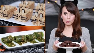 DIY EASY Halloween Treats Spooky  NERDY NUMMIES [upl. by Atteirneh]