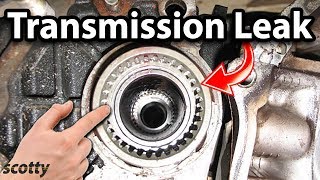 How to Fix a Transmission Leak in Your Car Axle Seal [upl. by Matta954]