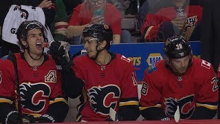 Flames top line breaks out purple Gatorade for luck [upl. by Honebein199]