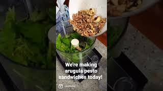 Arugula pesto sandwiches  Easy simple amp healthy vegetarian cooking [upl. by Gamber362]