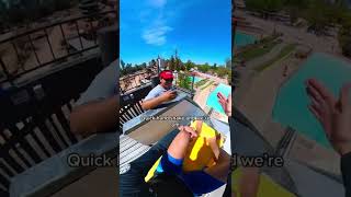 The Rampage water slide POV shorts [upl. by Inavihs196]