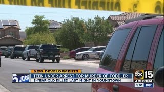 Youngtown teen under arrest for murder of toddler [upl. by Ytirehc]