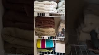 3 Tips for a Tidier Linen Closet organizedhome closetgoals organizationtips [upl. by Silvia]