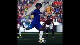 PES 2018 PC 4K 60 FPS  EPL License  Highest Graphic  ManUtd vs Chelsea [upl. by Bergstein782]