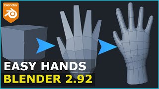 Tutorial EASY Hands In Blender  Beginners [upl. by Llehcsreh]