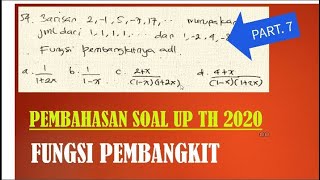 Soal UP PPG Matematika 2020  PPPK Matematika PART 7 [upl. by Nylannej666]