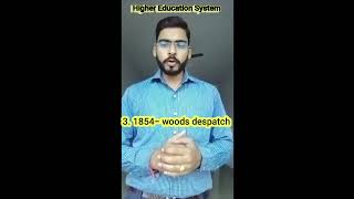 Higher Education System preindependencepolicies part 1 ugcnetexam ugcnet2024 charteract edunet [upl. by Atiekahs]