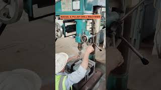 RADIAL amp PILLAR DRILL MACHINES 🔥 mechanic engineering viralvideo viralshorts reelstrending [upl. by Vedi]