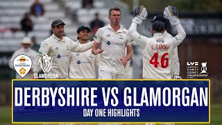 Derbyshire v Glamorgan l LV County Championship l Day 1 Highlights [upl. by Eri]