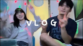 Vlog건대데이트•보드게임카페•방탈출카페•양꼬치먹방•노래방 [upl. by Dnilazor7]