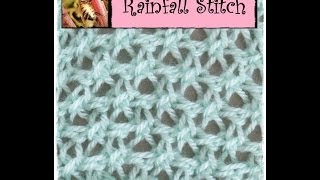 Loom Knitting Rainfall Stitch [upl. by Kolivas]