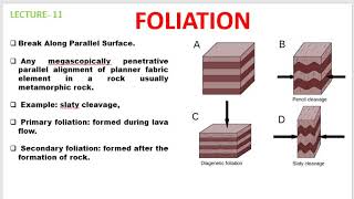 Lecture12 FOLIATION STRUCTURAL GEOLOGY [upl. by Marco682]