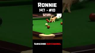 Ronnie OSullivan 147  Snooker Maximum Breaks 147 10 snooker billiards snookermoments [upl. by Atilem]