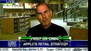 Steve Jobs CNBC Interview 5th Ave Apple Store [upl. by Barnabe]