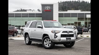 Silver 2021 Toyota 4Runner SR5 Premium Walkaround  Kelowna Toyota [upl. by Pitt]