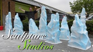 Polystyrene  Styrofoam Stalagmite Ice Shards by Sculpture Studios [upl. by Larkin]