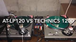 ATLP120 vs Technics 1200 [upl. by Elohcin]