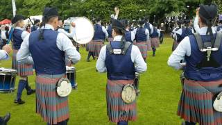 Bleary and District Pipe Band March to the line at the UK Championships [upl. by Beckett]