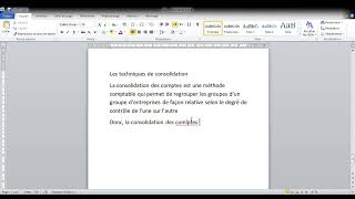 Normes IFRS et consolidation des comptes  les techniques de consolidation  définition [upl. by Eiramnna]