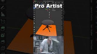 Noob vs Pro artist Making a Table Cloth blendertutorial blender blendercommunity blender3d b3d [upl. by Kannav]