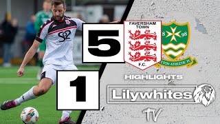 Highlights  Faversham 5  1 Sutton Athletic [upl. by Yelwar]