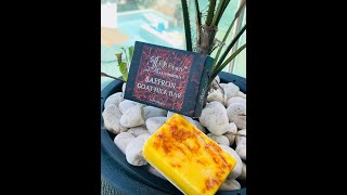 Saffron Goat Milk Handmade Soap [upl. by Ervin16]