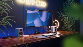 Clean and Vibrant Desk Setup Feat Desky Sit Stand Desk [upl. by Ettie]