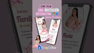 Cómo Crear una invitación interactiva de 15 años en Google Sites con confirmación de asistencia👑 [upl. by Aynuat514]