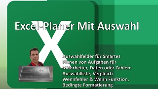 Excel Listen mit Auswahl dynamisch und automatisch formatiert [upl. by Honan]