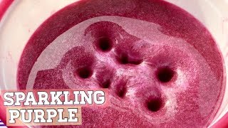 Super Glossy Purple Sparkling Slime SlimeTips [upl. by Thomajan]