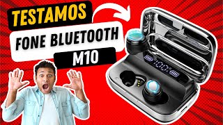 🚨 TESTAMOS o Fone Bluetooth M10 TWS a prova D´água  Como LIGAR e PAREAR [upl. by Ulla]