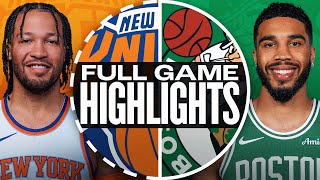 KNICKS at CELTICS  FULL GAME HIGHLIGHTS  October 22 2024 [upl. by Orgalim]