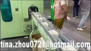 facial tissue line with auto tranfer log saw cutting machine automatic packing and bundling line [upl. by Isnam943]