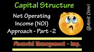 Capital Structure Theories  Net Operating Income NOI Approach bcom financialmanagement bba [upl. by Riocard]