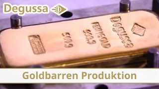 Produktion der Degussa Goldbarren [upl. by Namhcan503]