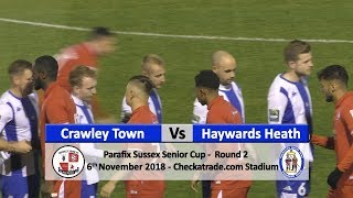 Crawley Town vs Haywards Heath Town  6th November 2018 [upl. by Marylinda]