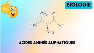 Les acides aminés aliphatiques biologie science biochimie [upl. by Ahsiyk]