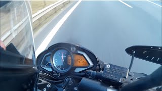 Bajaj Pulsar 200 NS 155 kms Speed  Turkey [upl. by Anawak]