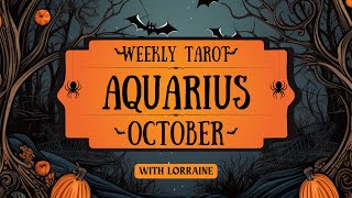 ♒AQUARIUS Dont be afraid to be you Tarot Reading week of 28th October 2024 [upl. by Polak880]