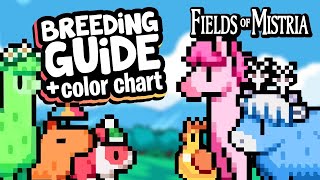 Fields of Mistra Animal BREEDING GUIDE  Color Chart amp QUIZ [upl. by Alveta]