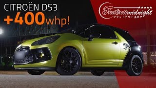 CITROËN DS3 MAIS DE 400 cv NAS RODAS  FlatOut Midnight [upl. by Yetsirhc]