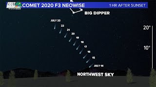 How to view comet NEOWISE at night and in the morning [upl. by Seraphim]