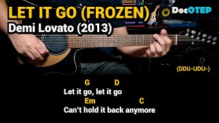 Let It Go FROZEN  Demi Lovato 2013 Easy Guitar Chords Tutorial with Lyrics [upl. by Suzan102]