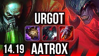 URGOT vs AATROX TOP  7 solo kills Legendary  EUW Master  1419 [upl. by Yahsel]