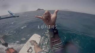 Kiteboarding Karpathos Greece August 22 Agrilaopotamos [upl. by Feodore]