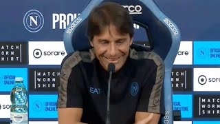 Conte si mette a ridere quotA Napoli i tifosi me lo dicono semprequot 🤣 [upl. by Addis]