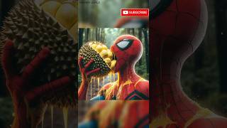 Spiderman and Durian😱marvel avengers trending shorts [upl. by Ingram]