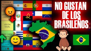 🇧🇷 PAÍSES que NO GUSTAN de nuestros humildes HERMANOS BRASILEÑOS 😰😞  TIERLIST DEFINITIVO [upl. by Winni]