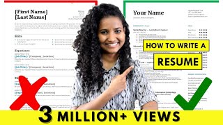 How to Write a Resume  For Freshers amp Experienced People StepbyStep Tutorial [upl. by Carney]